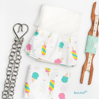 Sticky - Beelittle Premium Organic Cotton Baby Thottil Cradle | Soft, Breathable & Portable