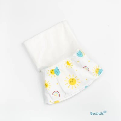 Hello World - Beelittle Premium Organic Cotton Baby Thottil Cradle | Soft, Breathable & Portable