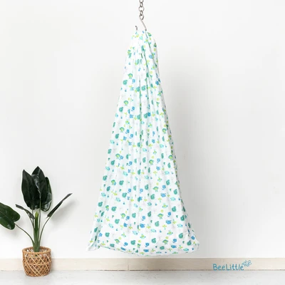 Cheeky monkeys - Beelittle Premium Organic Cotton Baby Thottil Cradle | Soft, Breathable & Portable