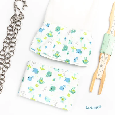 Cheeky monkeys - Beelittle Premium Organic Cotton Baby Thottil Cradle | Soft, Breathable & Portable