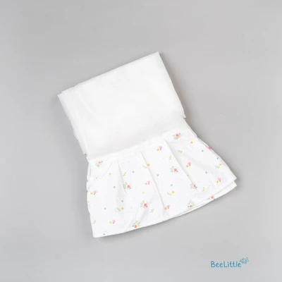 Tiny flowers - Beelittle Premium Organic Cotton Baby Thottil Cradle | Soft, Breathable & Portable