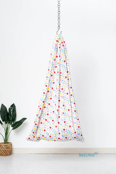 Sweet Harvest - Beelittle Premium Cotton Baby Thottil Cradle | Soft, Breathable & Portable