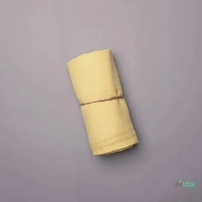 Yellow – Organic Muslin Cotton Baby Swaddle Blanket