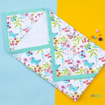 Pretty Butterfly with Green Border