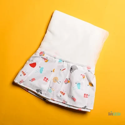 Alpha Beta - Beelittle Premium Organic Cotton Baby Thottil Cradle | Soft, Breathable & Portable