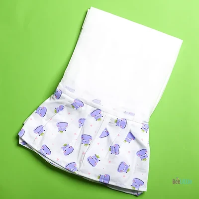 Hippo Hurray - Beelittle Premium Organic Cotton Baby Thottil Cradle | Soft, Breathable & Portable