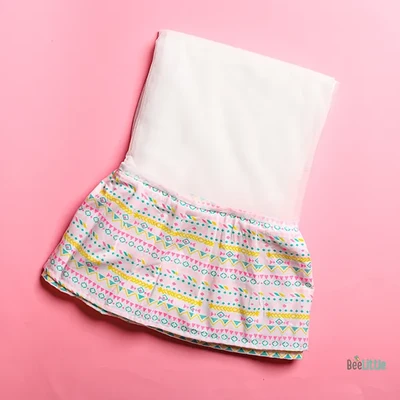 Neon Vector - Beelittle Premium Organic Cotton Baby Thottil Cradle | Soft, Breathable & Portable