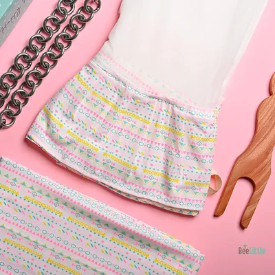 Neon Vector - Beelittle Premium Organic Cotton Baby Thottil Cradle | Soft, Breathable & Portable