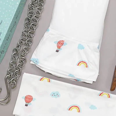 Fly High - Beelittle Premium Organic Cotton Baby Thottil Cradle | Soft, Breathable & Portable