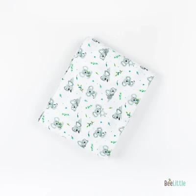 Grey koala - Beelittle Premium Organic Cotton Baby Thottil Cradle | Soft, Breathable & Portable