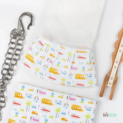 Cars 3.0 - Beelittle Premium Organic Cotton Baby Thottil Cradle | Soft, Breathable & Portable