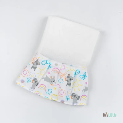 Rainbow Koala - Beelittle Premium Organic Cotton Baby Thottil Cradle | Soft, Breathable & Portable