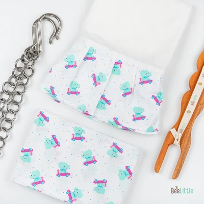 Riding Jumbo - Beelittle Premium Organic Cotton Baby Thottil Cradle | Soft, Breathable & Portable