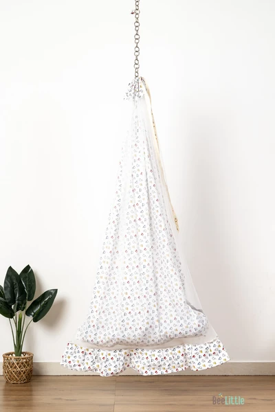 Fiat - Beelittle Premium Organic Cotton Baby Thottil Cradle | Soft, Breathable & Portable