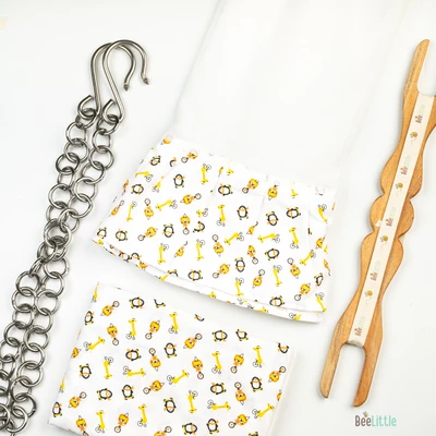 Penquins - Beelittle Premium Organic Cotton Baby Thottil Cradle | Soft, Breathable & Portable