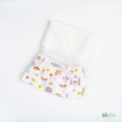 Magical Unicorns - Beelittle Premium Organic Cotton Baby Thottil Cradle | Soft, Breathable & Portable