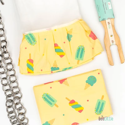 Candy Crush - Beelittle Premium Organic Cotton Baby Thottil Cradle | Soft, Breathable & Portable