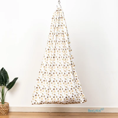 Woodland Bears - Beelittle Premium Organic Cotton Baby Thottil Cradle | Soft, Breathable & Portable