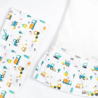 Dump Truck - Beelittle Premium Organic Cotton Baby Thottil Cradle | Soft, Breathable & Portable