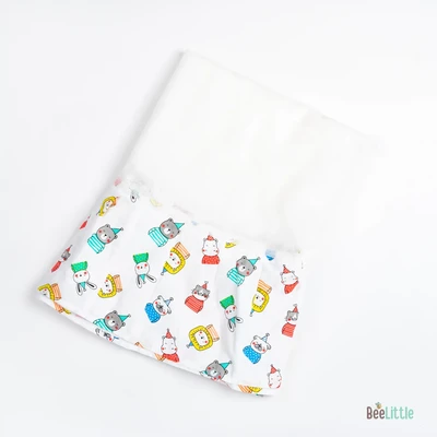 Carnival Animals - Beelittle Premium Organic Cotton Baby Thottil Cradle | Soft, Breathable & Portable