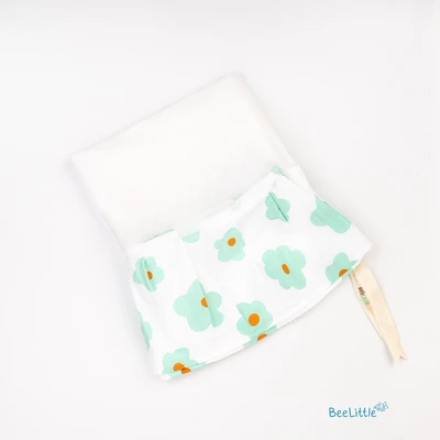 Teal Bloom - Beelittle Premium Organic Cotton Baby Thottil Cradle | Soft, Breathable & Portable